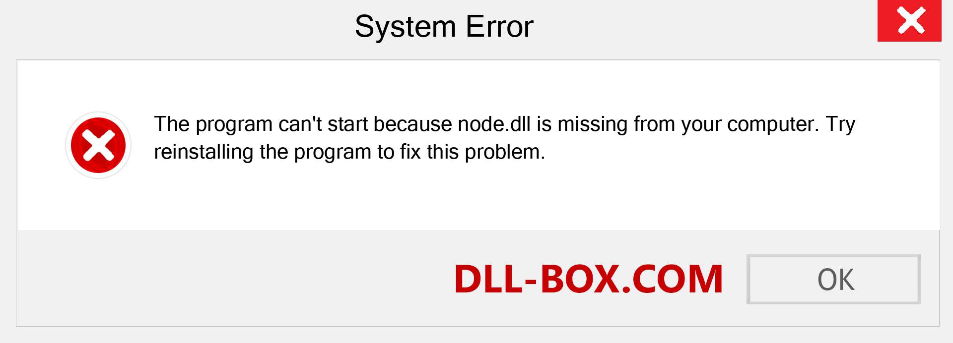  node.dll file is missing?. Download for Windows 7, 8, 10 - Fix  node dll Missing Error on Windows, photos, images